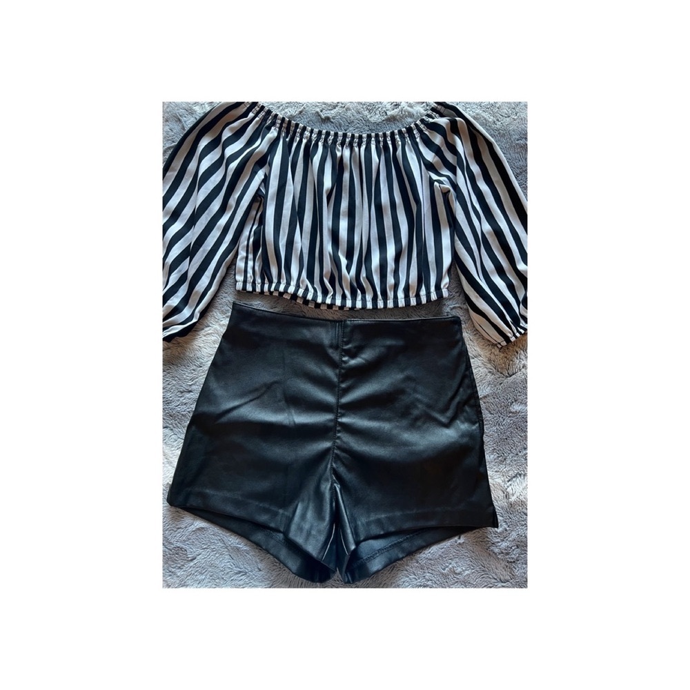 Forever 21 off shoulder crop top